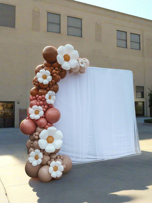 Boho Daisy Balloon Garland: The Perfect Whimsical Touch for Your Event