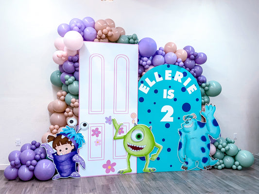 Monsters Inc Balloon Backdrop | The Balloon Pop Co.