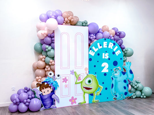 Monsters Inc Balloon Backdrop Ideas for Kids Birthday Parties