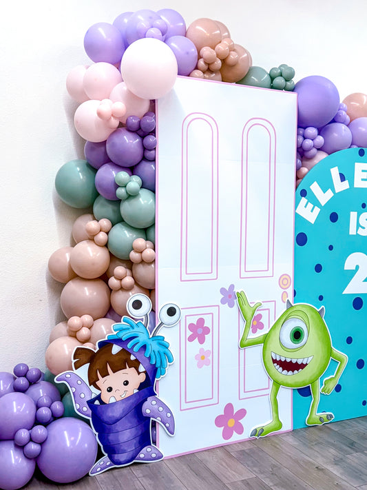 Kids Birthday Balloon Backdrops: Monsters Inc and Beyond!