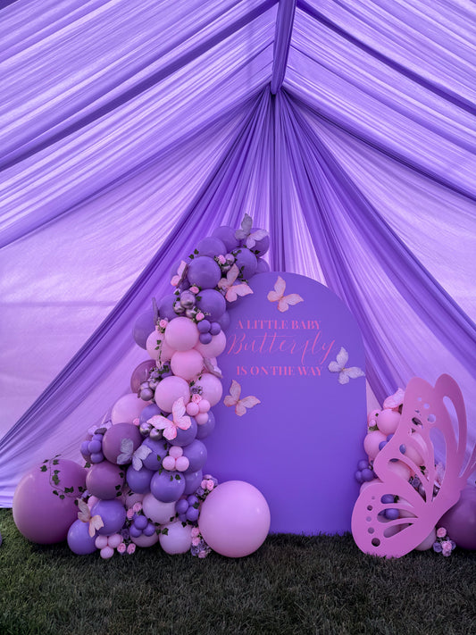 Flutter into Sweetness: Butterfly Baby Shower Balloon Décor in Ontario, CA