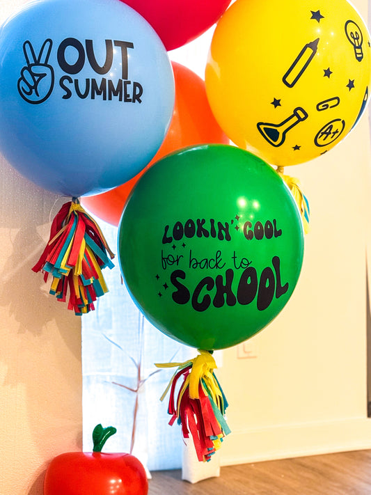 ✨ Back to School = Big Energy! Let’s Celebrate the First Day with Balloons | Balloon Decor in Ontario CA and the Inland Empire