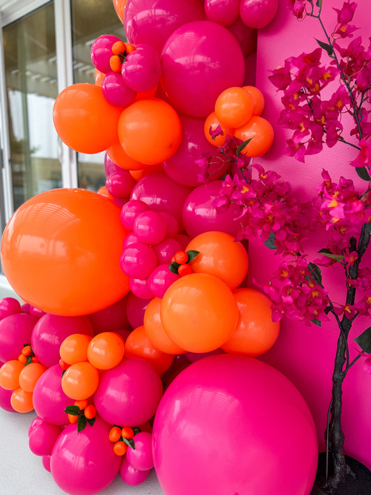 💖🧡 Hot Pink & Orange Baby Shower Balloon Decor Ideas That Pop in Ontario, CA & Surrounding Cities