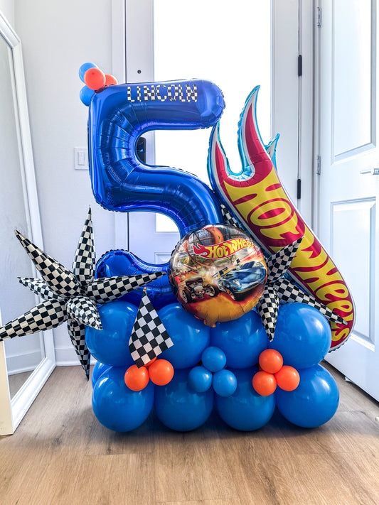 Hot Wheels Birthday Party Balloon Decor – Ontario Ranch & Inland Empire Event Styling