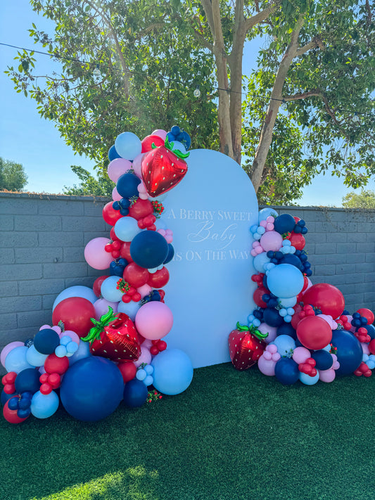A Berry Sweet Baby Is On the Way: The Cutest Strawberry-Themed Baby Shower & Gender Reveal Decor in SoCal