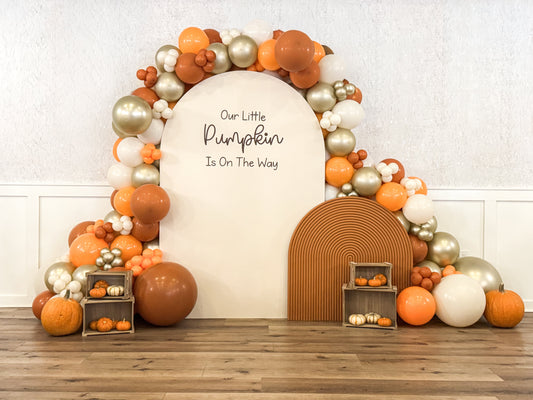 Celebrate Baby’s First Fall with Pumpkin-Themed Balloon Decor - A Little Pumpkin Is On The Way